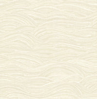 Leith Zen Waves Wallpaper Wallpaper A-Street Prints Double Roll Cream 