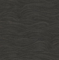 Leith Zen Waves Wallpaper Wallpaper A-Street Prints Double Roll Black 