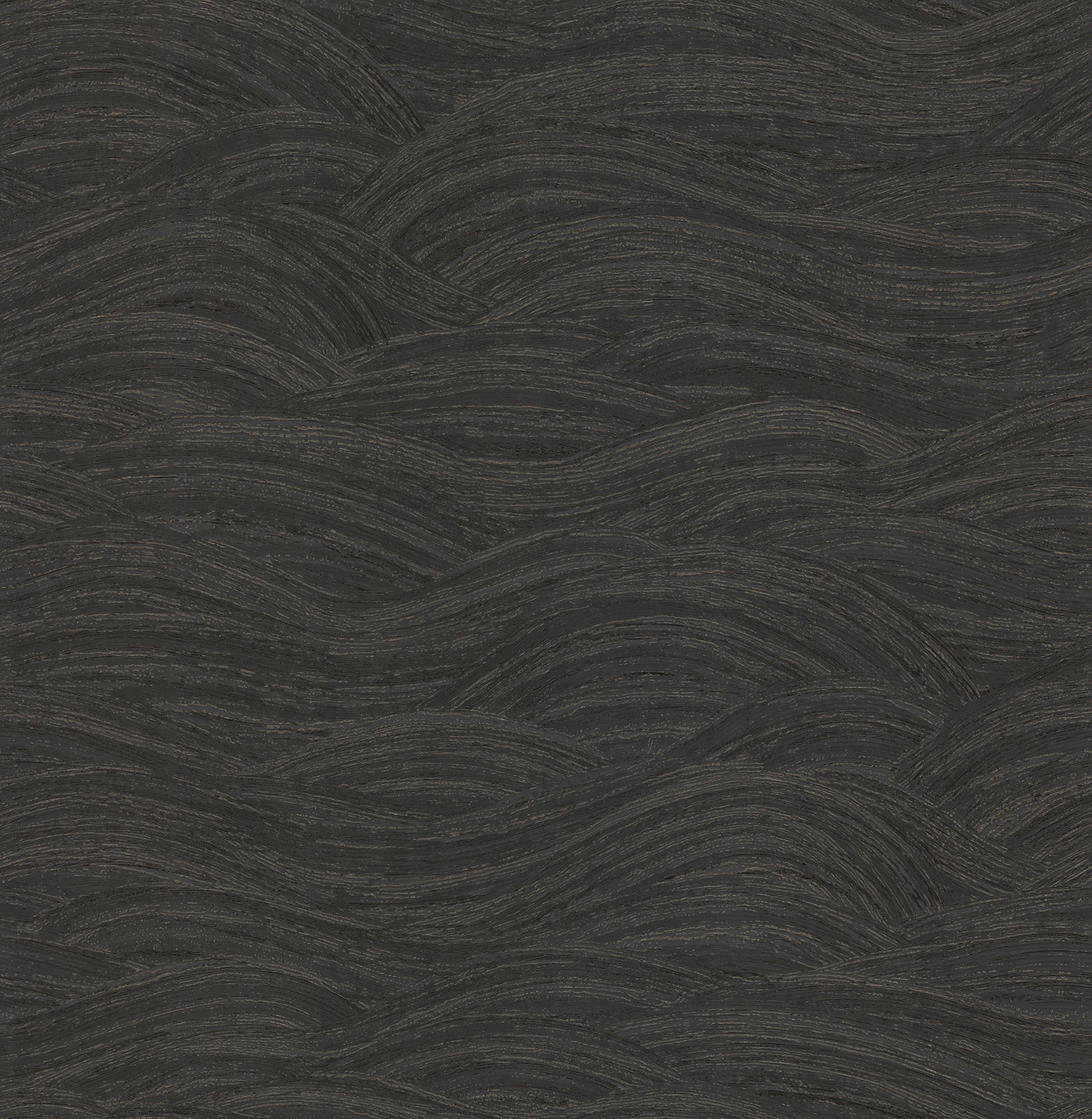 Leith Zen Waves Wallpaper Wallpaper A-Street Prints Double Roll Black 