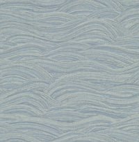 Leith Zen Waves Wallpaper Wallpaper A-Street Prints Double Roll Blue 