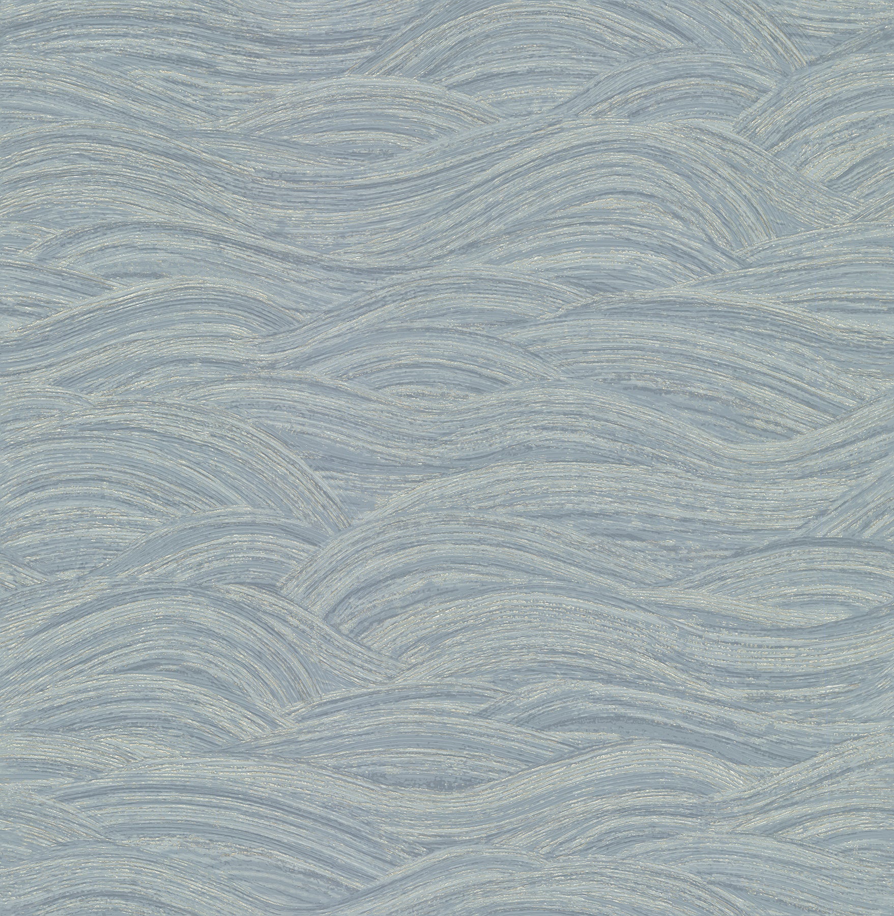 Leith Zen Waves Wallpaper Wallpaper A-Street Prints Double Roll Blue 