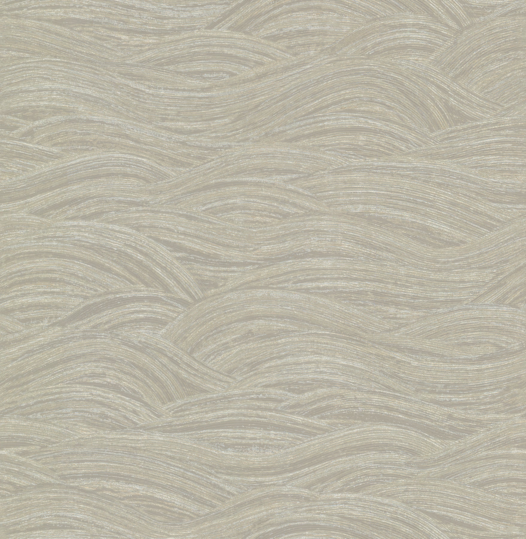 Leith Zen Waves Wallpaper Wallpaper A-Street Prints Double Roll Taupe 