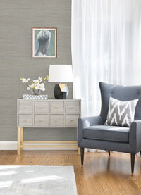 Liaohe Raffia Grasscloth Wallpaper Wallpaper A-Street Prints   