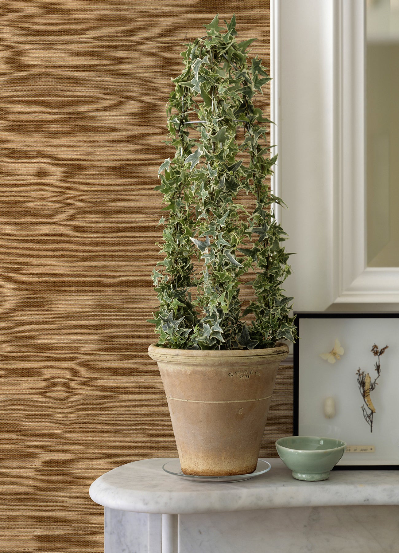 Aiko Sisal Grasscloth Wallpaper Wallpaper A-Street Prints   