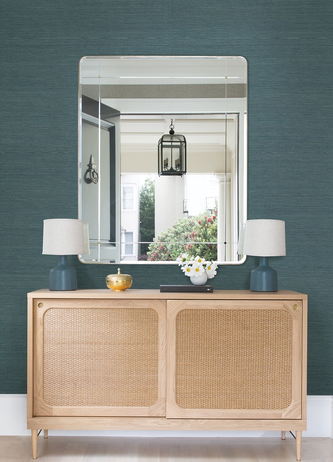 Aiko Sisal Grasscloth Wallpaper Wallpaper A-Street Prints   