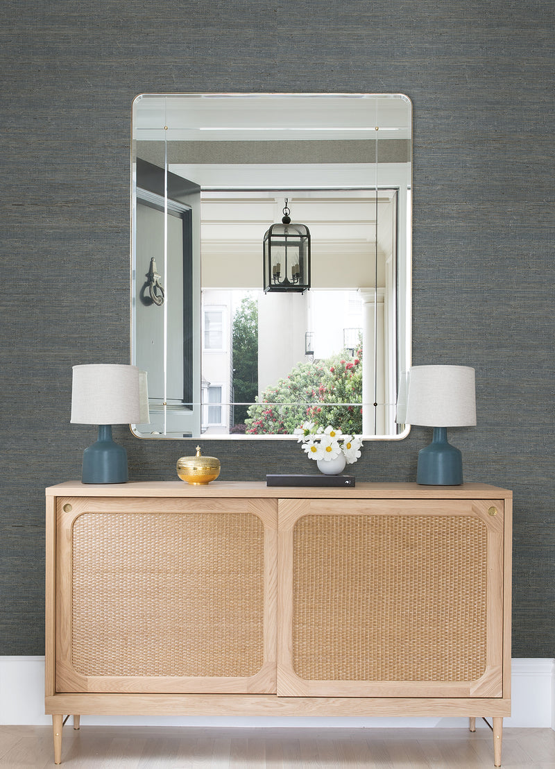 Aiko Sisal Grasscloth Wallpaper Wallpaper A-Street Prints   