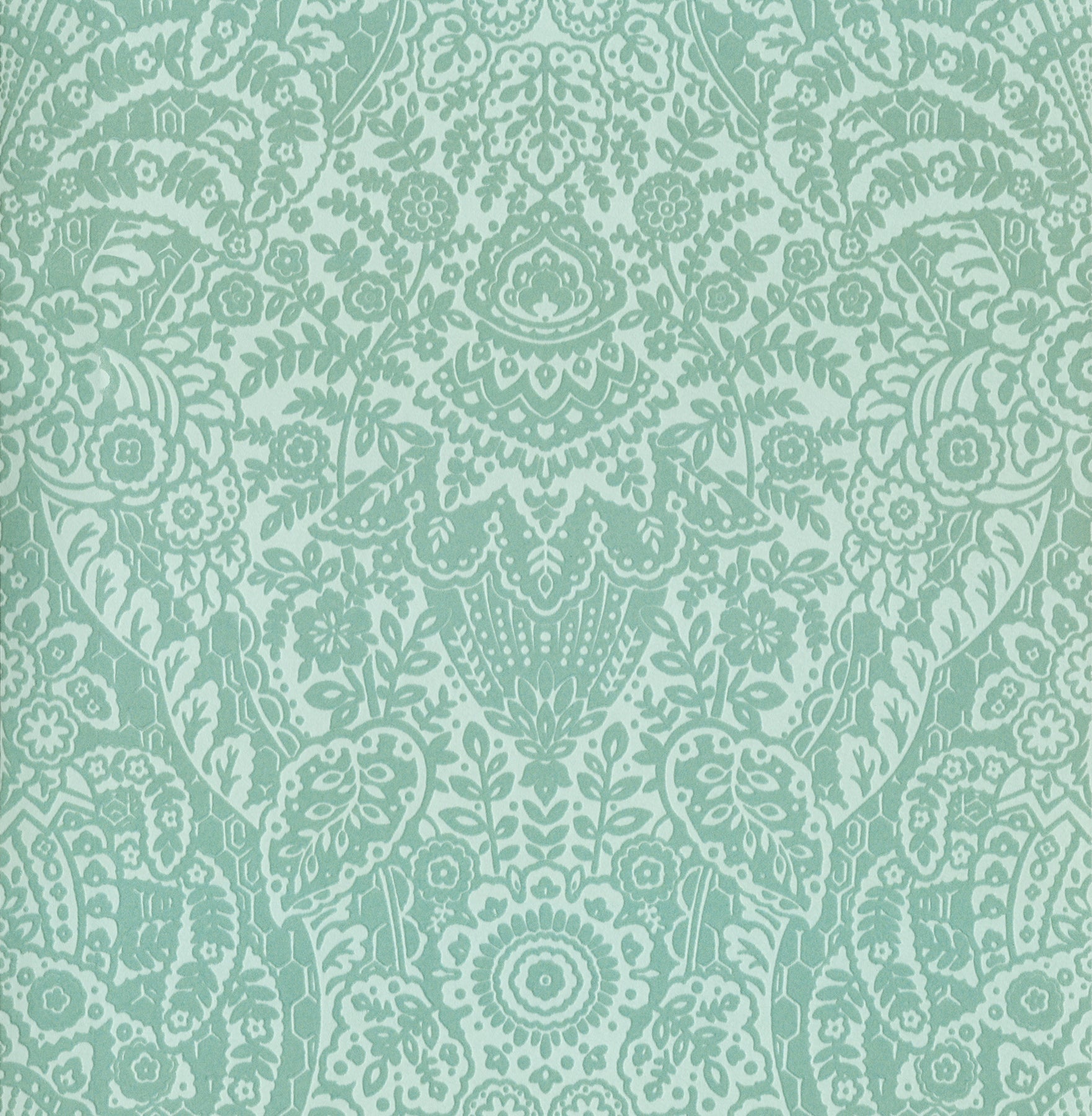 Maris Flock Damask Wallpaper Wallpaper A-Street Prints Double Roll Mint 