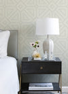 Voltaire Beaded Geometric Wallpaper Wallpaper A-Street Prints   