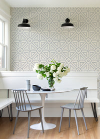 Voltaire Beaded Geometric Wallpaper Wallpaper A-Street Prints   