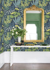 Brie Dark Forest Flowers Wallpaper Wallpaper A-Street Prints   