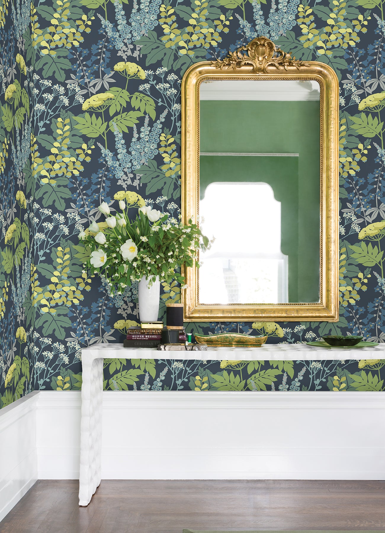 Brie Dark Forest Flowers Wallpaper Wallpaper A-Street Prints   