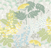 Brie Dark Forest Flowers Wallpaper Wallpaper A-Street Prints Double Roll Pastel 