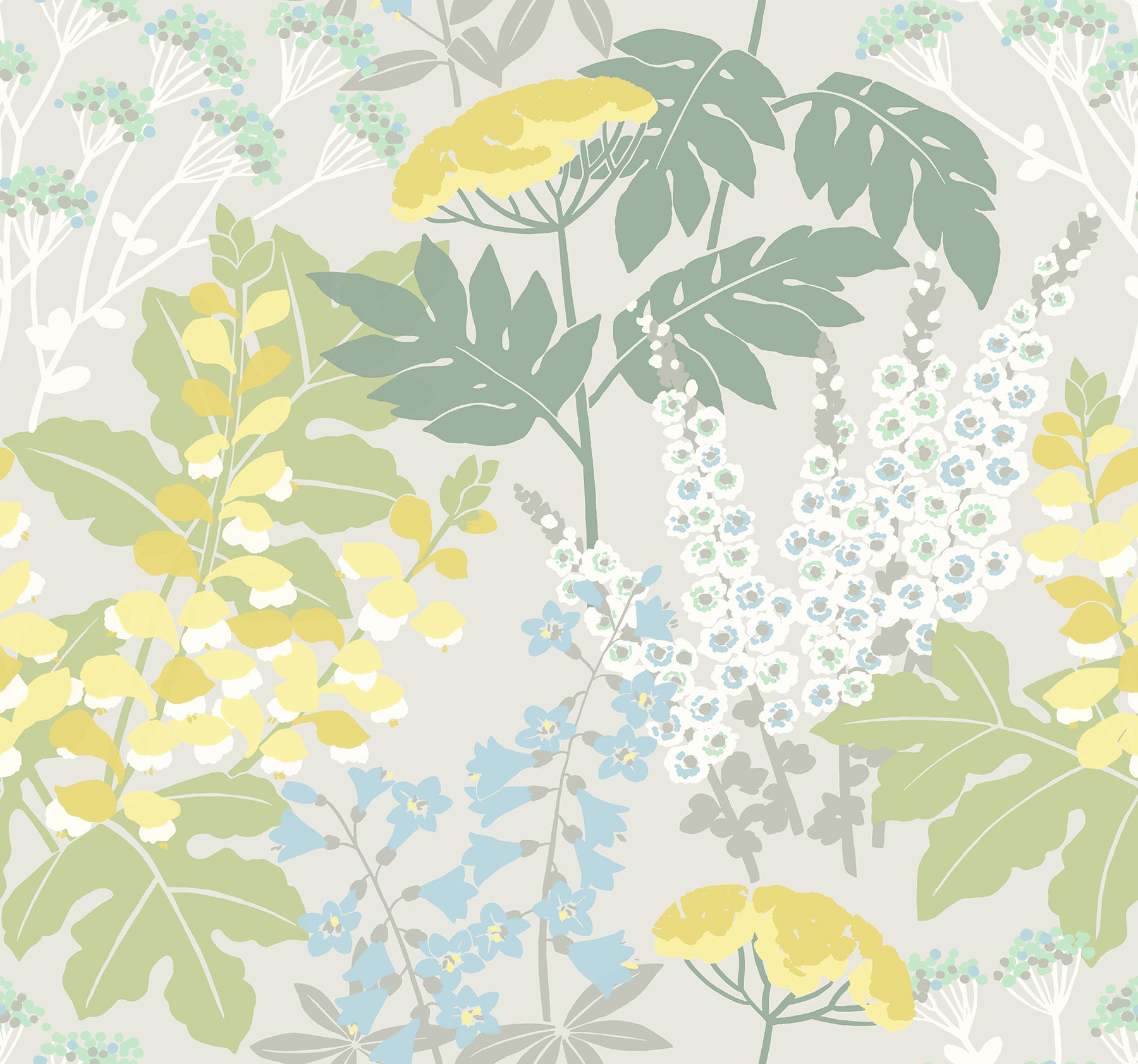 Brie Dark Forest Flowers Wallpaper Wallpaper A-Street Prints Double Roll Pastel 