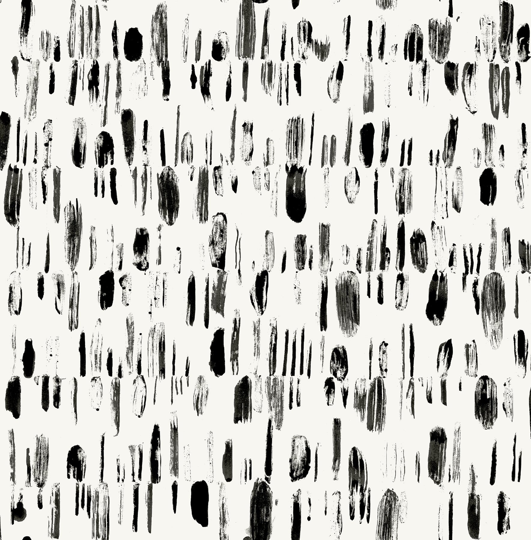 Dwell Brushstrokes Wallpaper Wallpaper A-Street Prints Double Roll Black 