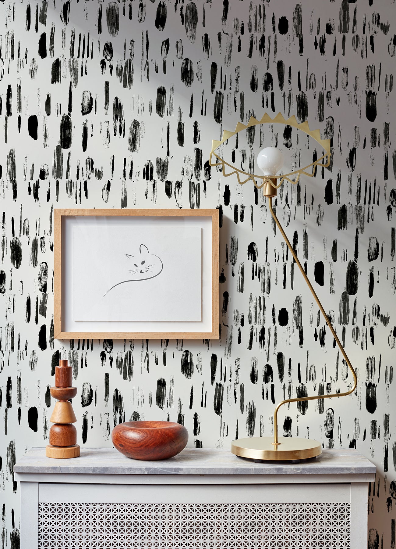 Dwell Brushstrokes Wallpaper Wallpaper A-Street Prints   
