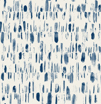 Dwell Brushstrokes Wallpaper Wallpaper A-Street Prints Double Roll Navy 