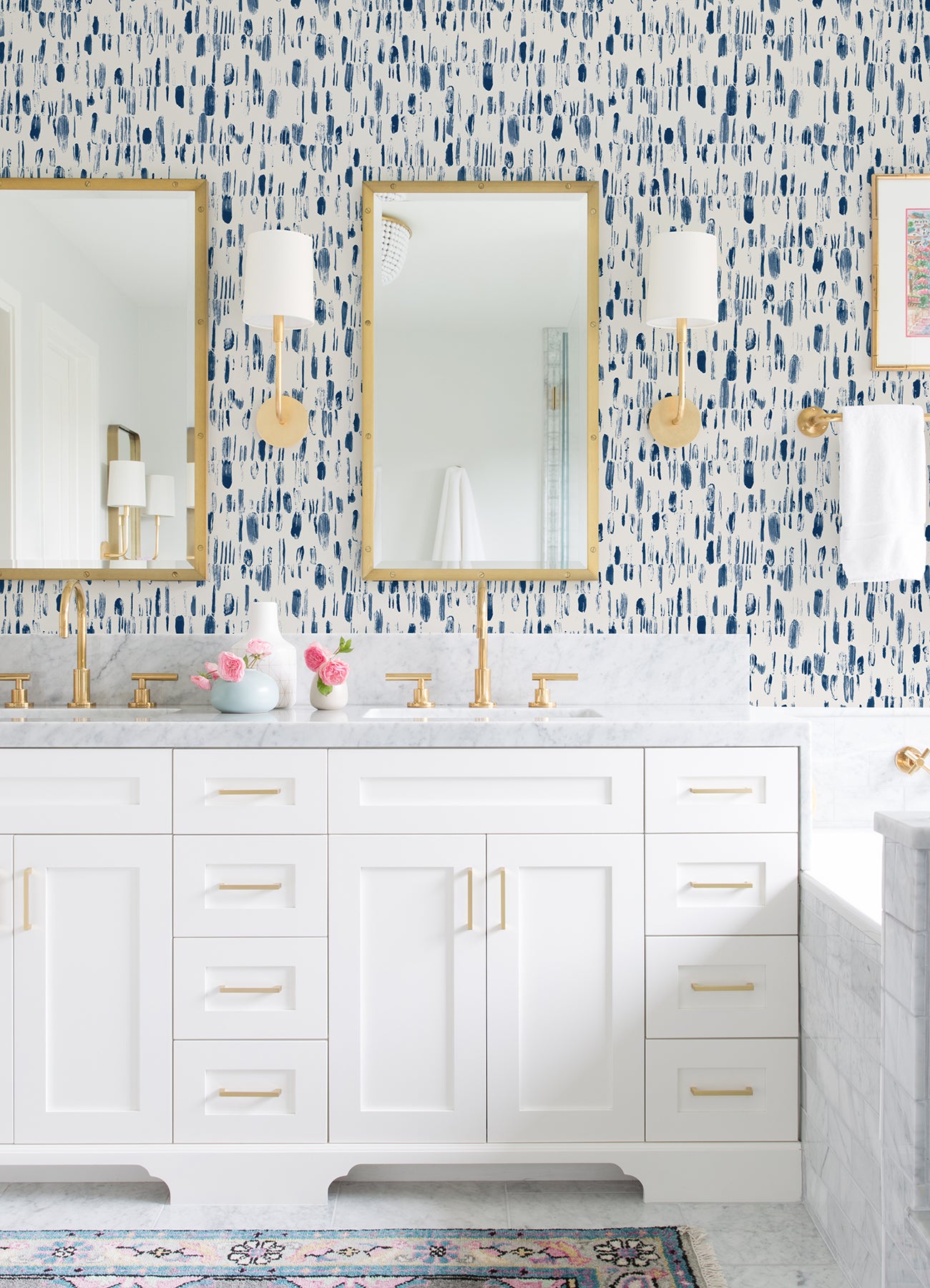 Dwell Brushstrokes Wallpaper Wallpaper A-Street Prints   
