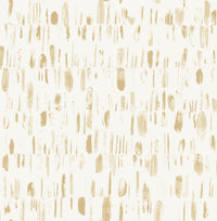 Dwell Brushstrokes Wallpaper Wallpaper A-Street Prints Double Roll Gold 