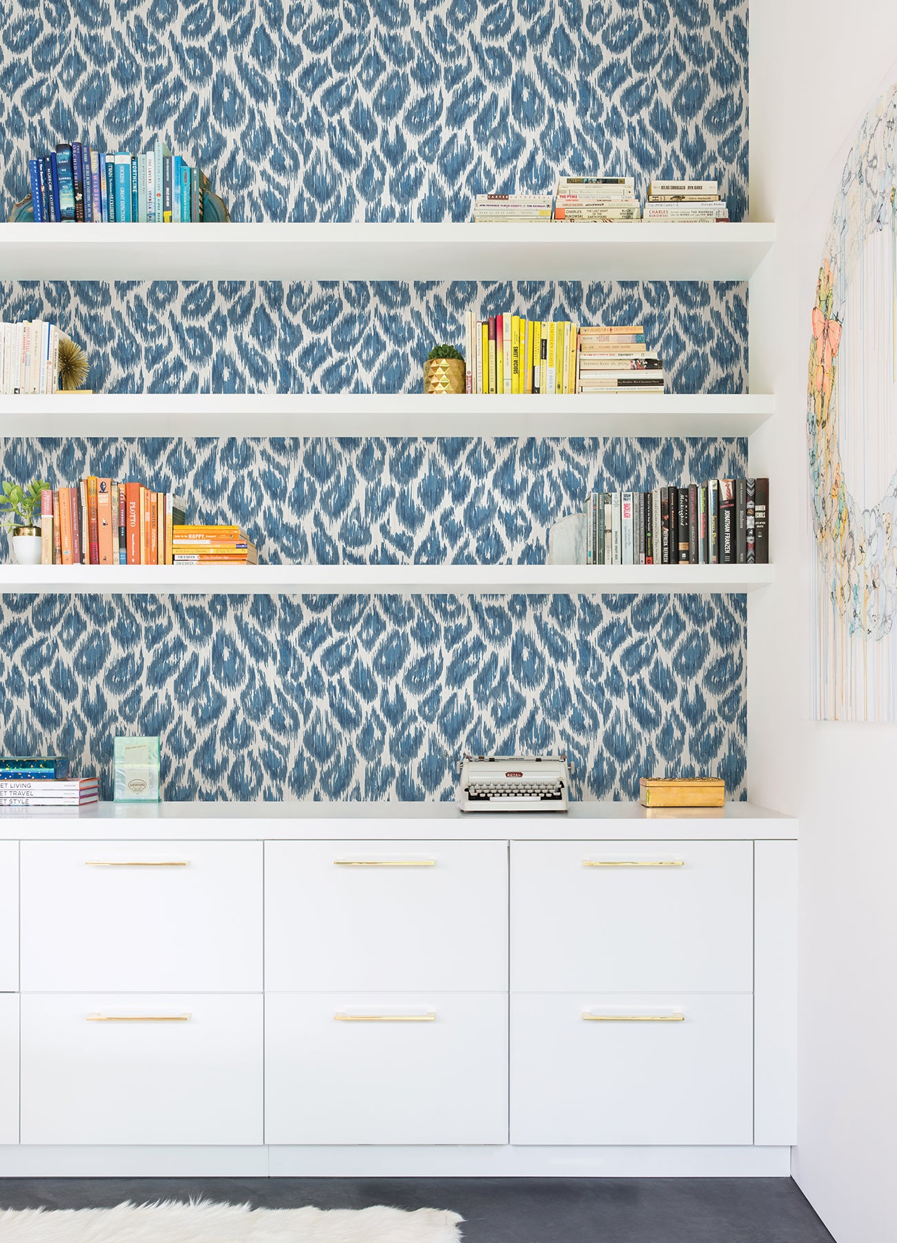 Electra Leopard Spot String Wallpaper Wallpaper A-Street Prints   