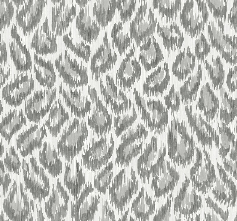 Electra Leopard Spot String Wallpaper Wallpaper A-Street Prints Double Roll Grey 