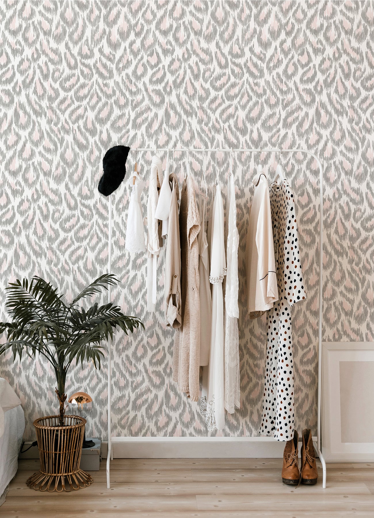 Electra Leopard Spot String Wallpaper Wallpaper A-Street Prints   