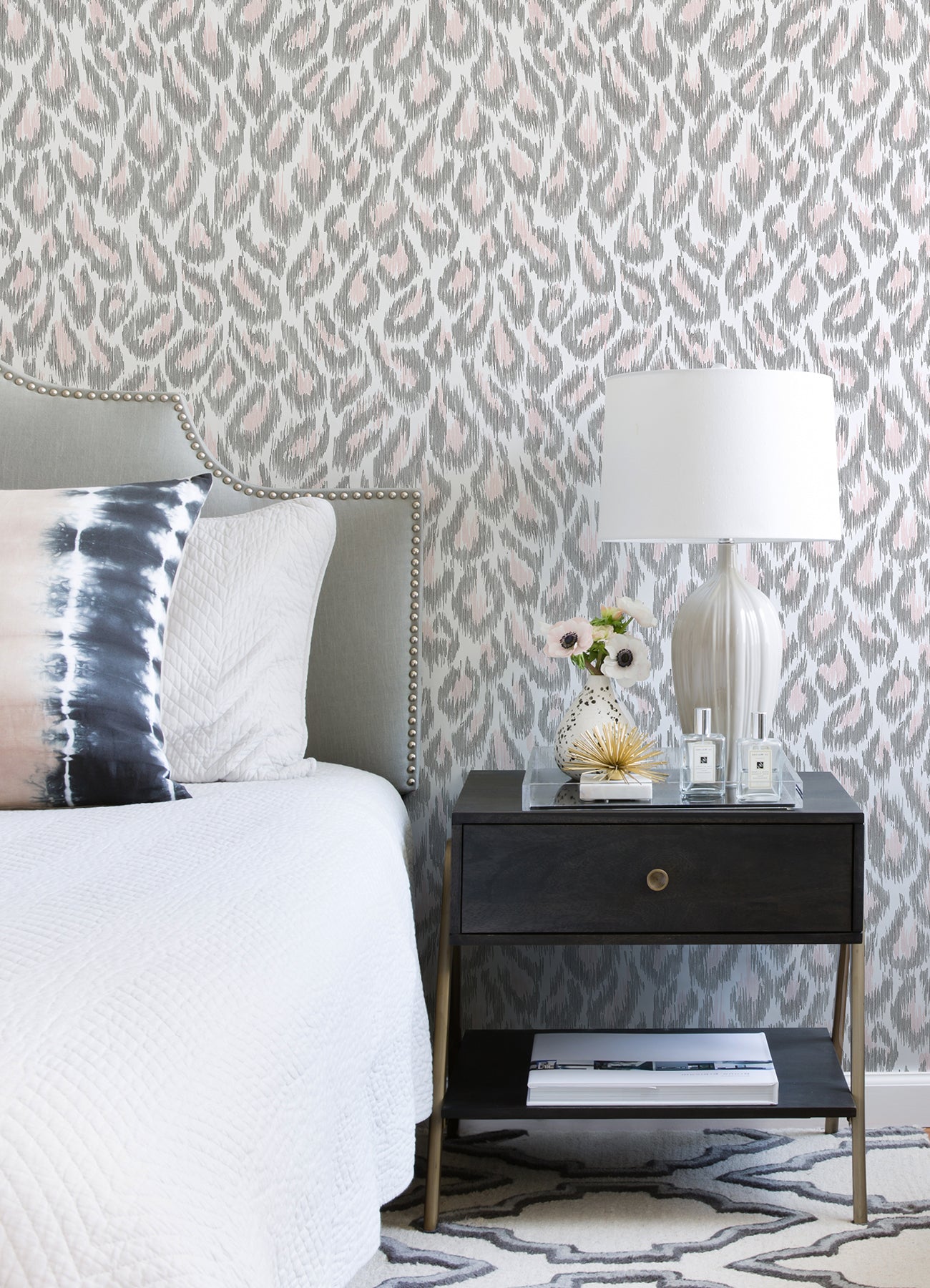 Electra Leopard Spot String Wallpaper Wallpaper A-Street Prints   