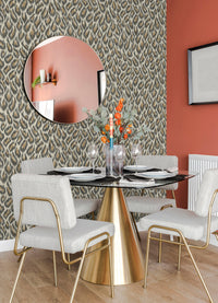 Electra Leopard Spot String Wallpaper Wallpaper A-Street Prints   