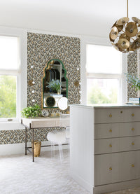 Electra Leopard Spot String Wallpaper Wallpaper A-Street Prints   