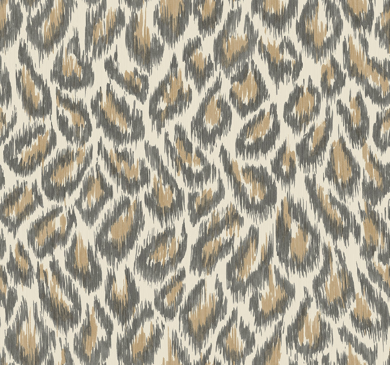 Electra Leopard Spot String Wallpaper Wallpaper A-Street Prints Double Roll Bronze 