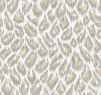 Electra Leopard Spot String Wallpaper Wallpaper A-Street Prints Double Roll Wheat 