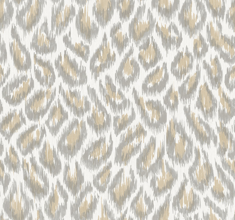 Electra Leopard Spot String Wallpaper Wallpaper A-Street Prints Double Roll Wheat 