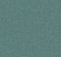 Bentley Faux Linen Wallpaper Wallpaper A-Street Prints Double Roll Teal 