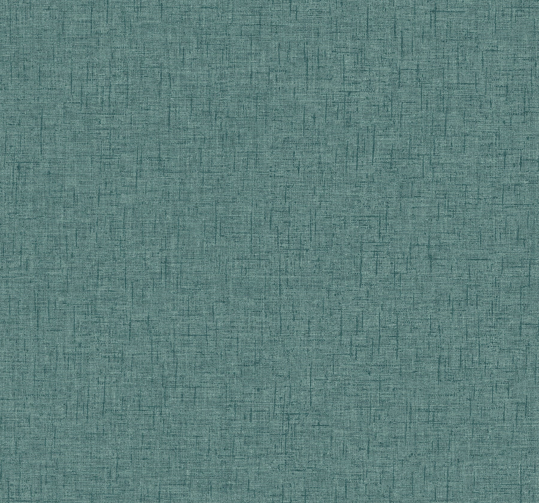 Bentley Faux Linen Wallpaper Wallpaper A-Street Prints Double Roll Teal 