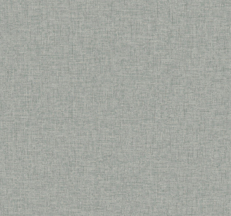 Bentley Faux Linen Wallpaper Wallpaper A-Street Prints Double Roll Slate 