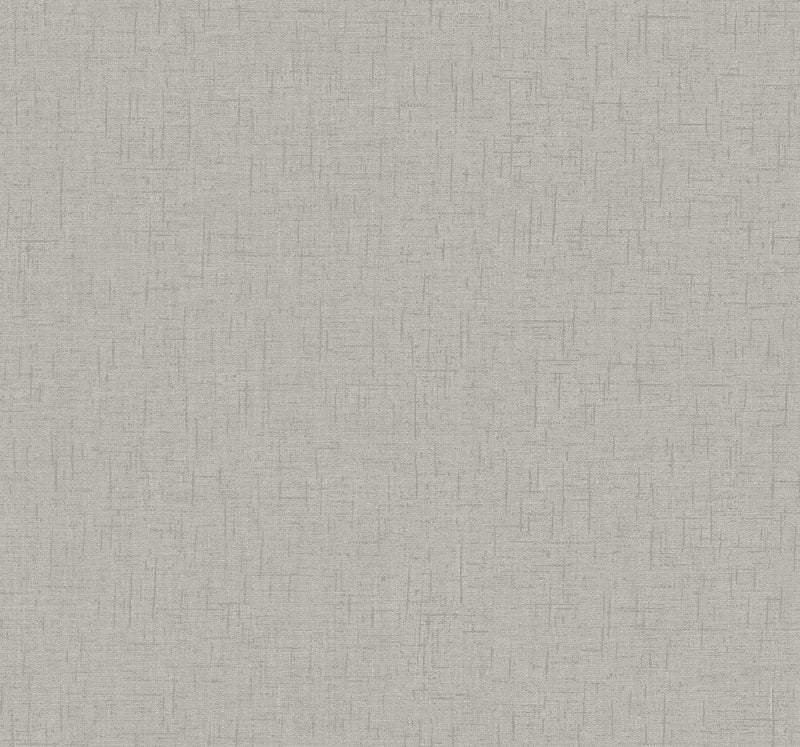 Bentley Faux Linen Wallpaper Wallpaper A-Street Prints Double Roll Grey 