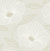 Mythic Dove Floral Wallpaper Wallpaper A-Street Prints Double Roll Dove 