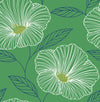 Mythic Dove Floral Wallpaper Wallpaper A-Street Prints Double Roll Green 