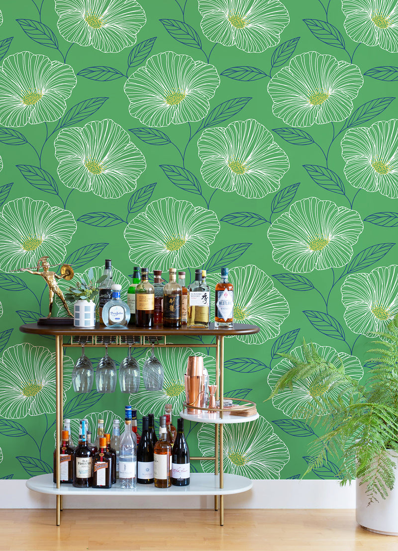 Mythic Dove Floral Wallpaper Wallpaper A-Street Prints   