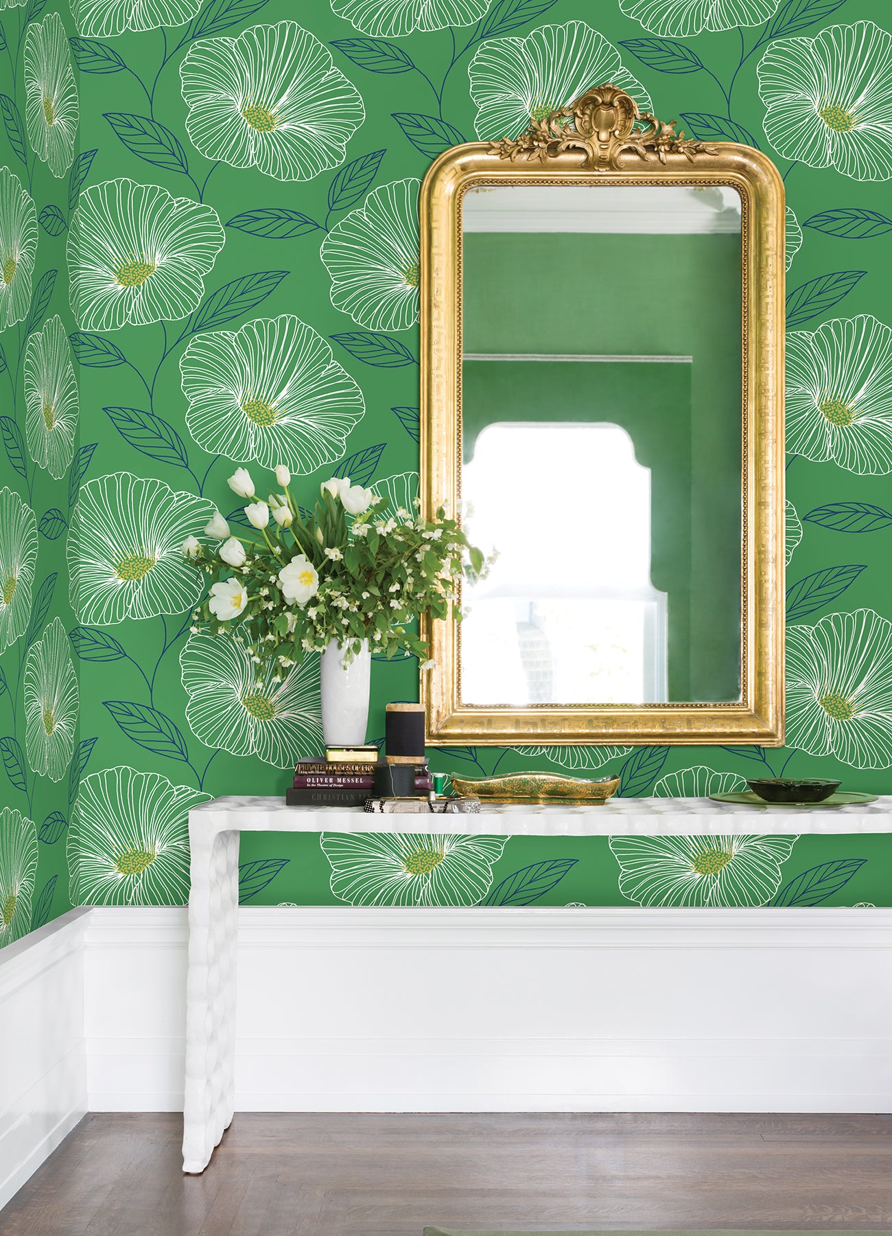 Mythic Dove Floral Wallpaper Wallpaper A-Street Prints   