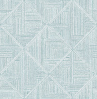 Cade Geometric Wallpaper Wallpaper A-Street Prints Double Roll Teal 