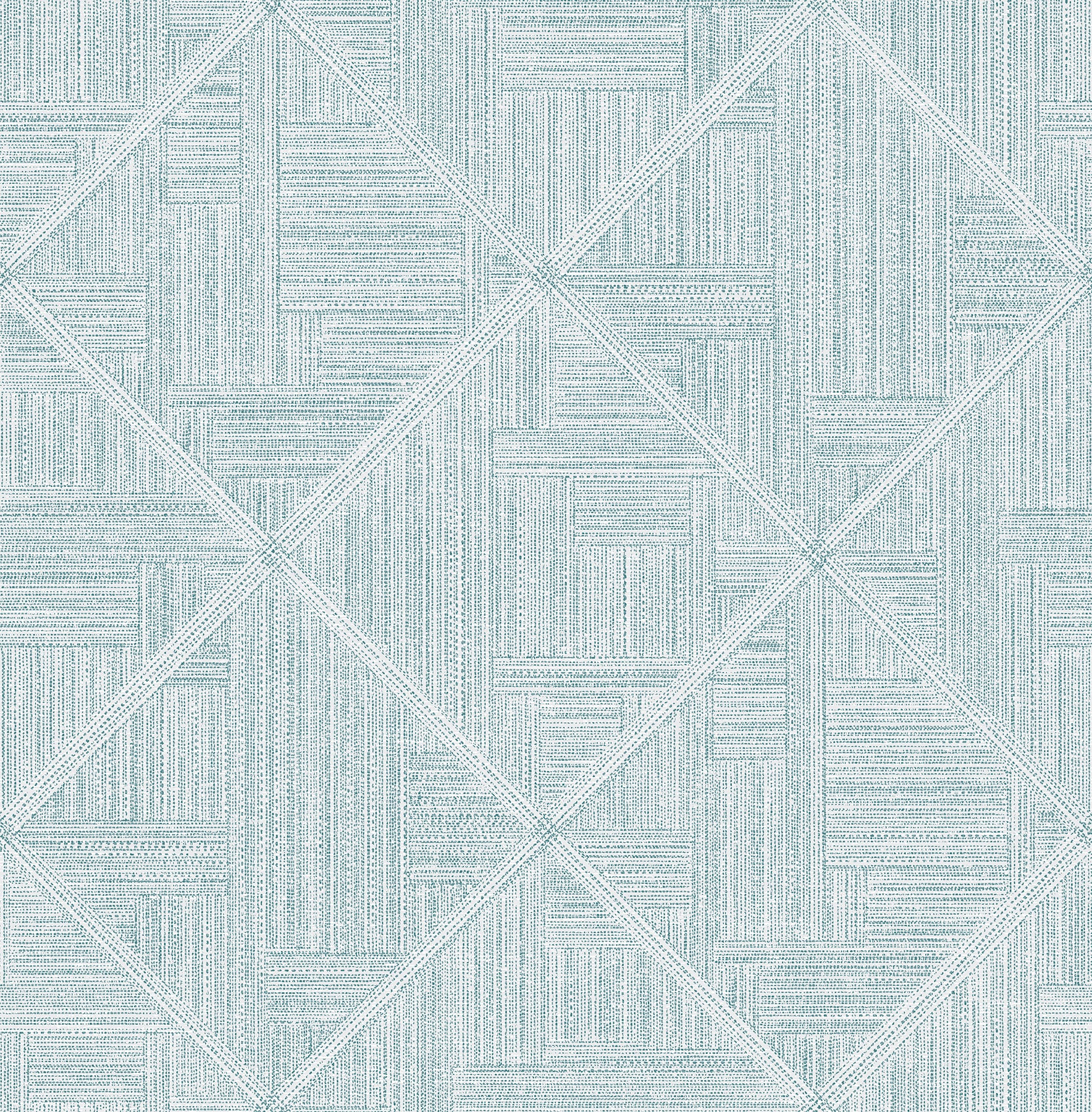 Cade Geometric Wallpaper Wallpaper A-Street Prints Double Roll Teal 