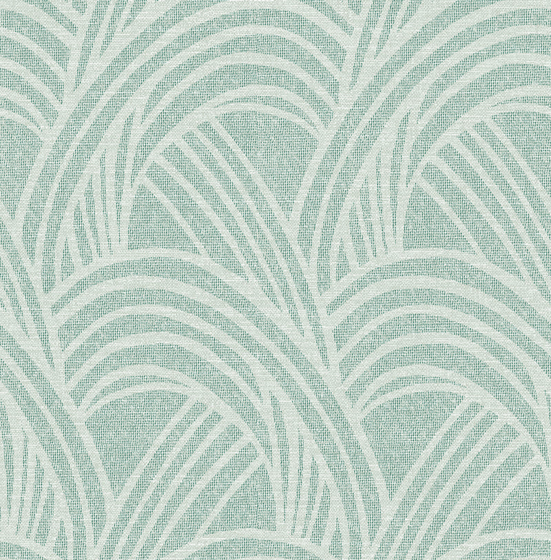 Farrah Geometric Wallpaper Wallpaper A-Street Prints Double Roll Green 