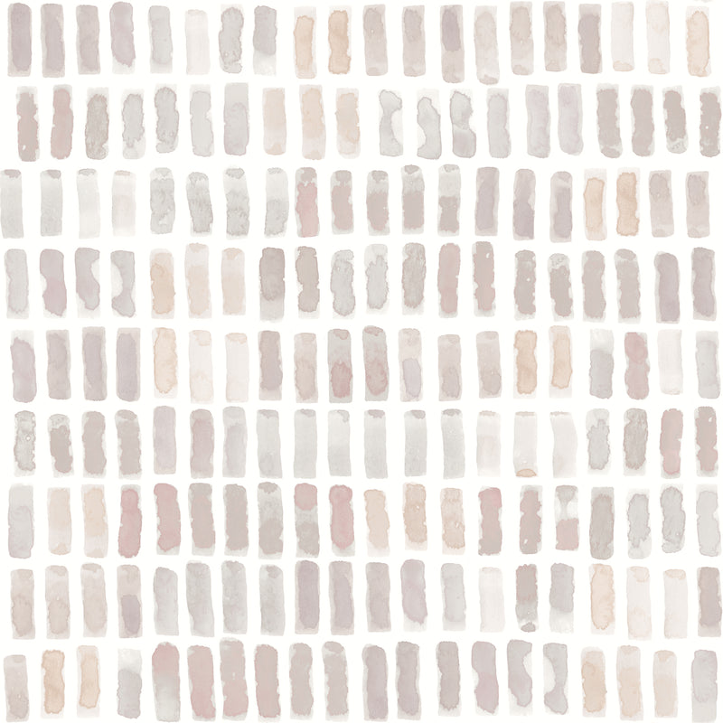 Brynne Watercolor Wallpaper Wallpaper A-Street Prints Double Roll Blush 