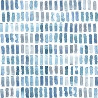 Brynne Watercolor Wallpaper Wallpaper A-Street Prints Double Roll Indigo 