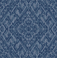 Felix Geometric Wallpaper Wallpaper A-Street Prints Double Roll Indigo 