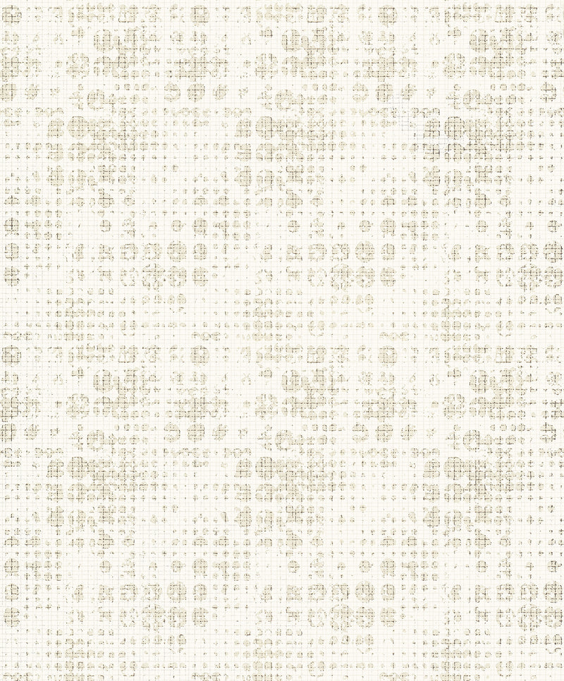 Celeste Platinum Circle Grid Wallpaper Wallpaper A-Street Prints Double Roll Platinum 