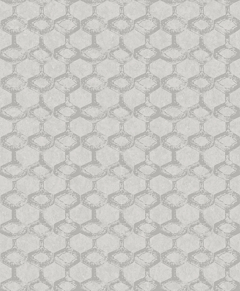 Besi Platinum Tiled Wallpaper Wallpaper A-Street Prints Double Roll Platinum 