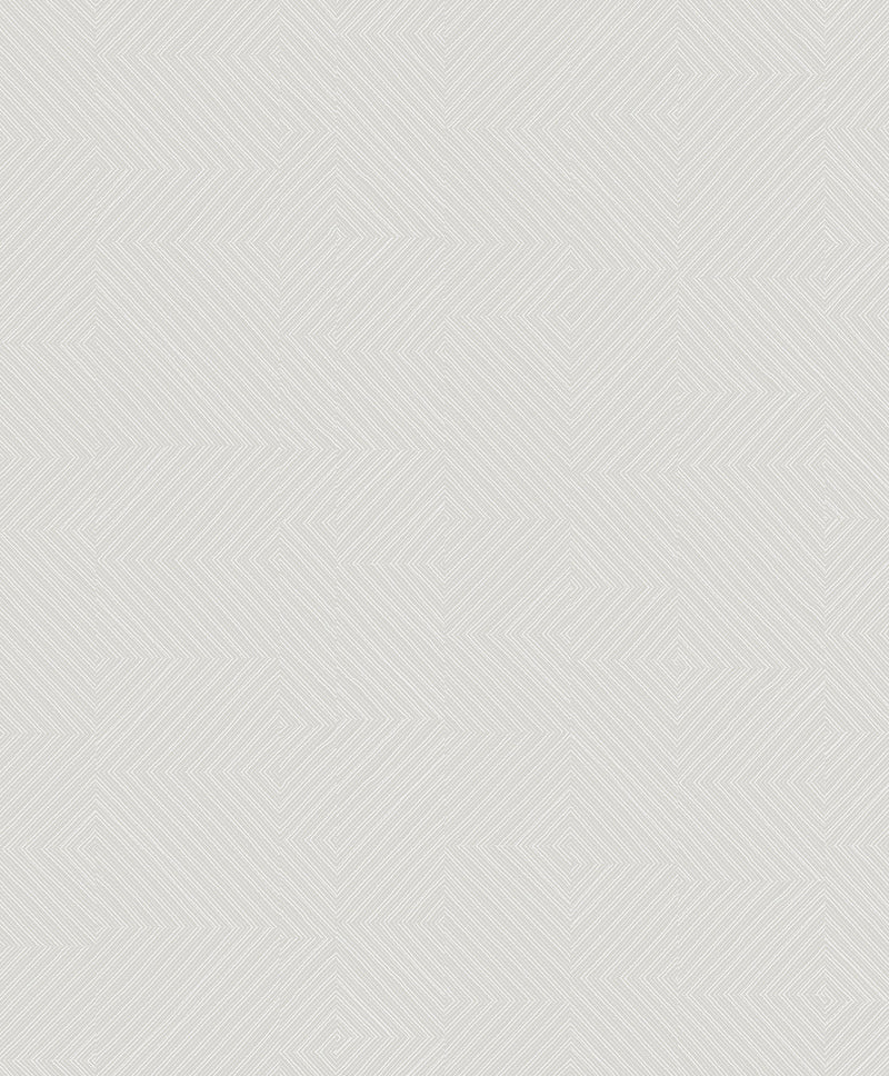 Ocel Geometric Wallpaper Wallpaper A-Street Prints Double Roll Light Grey 