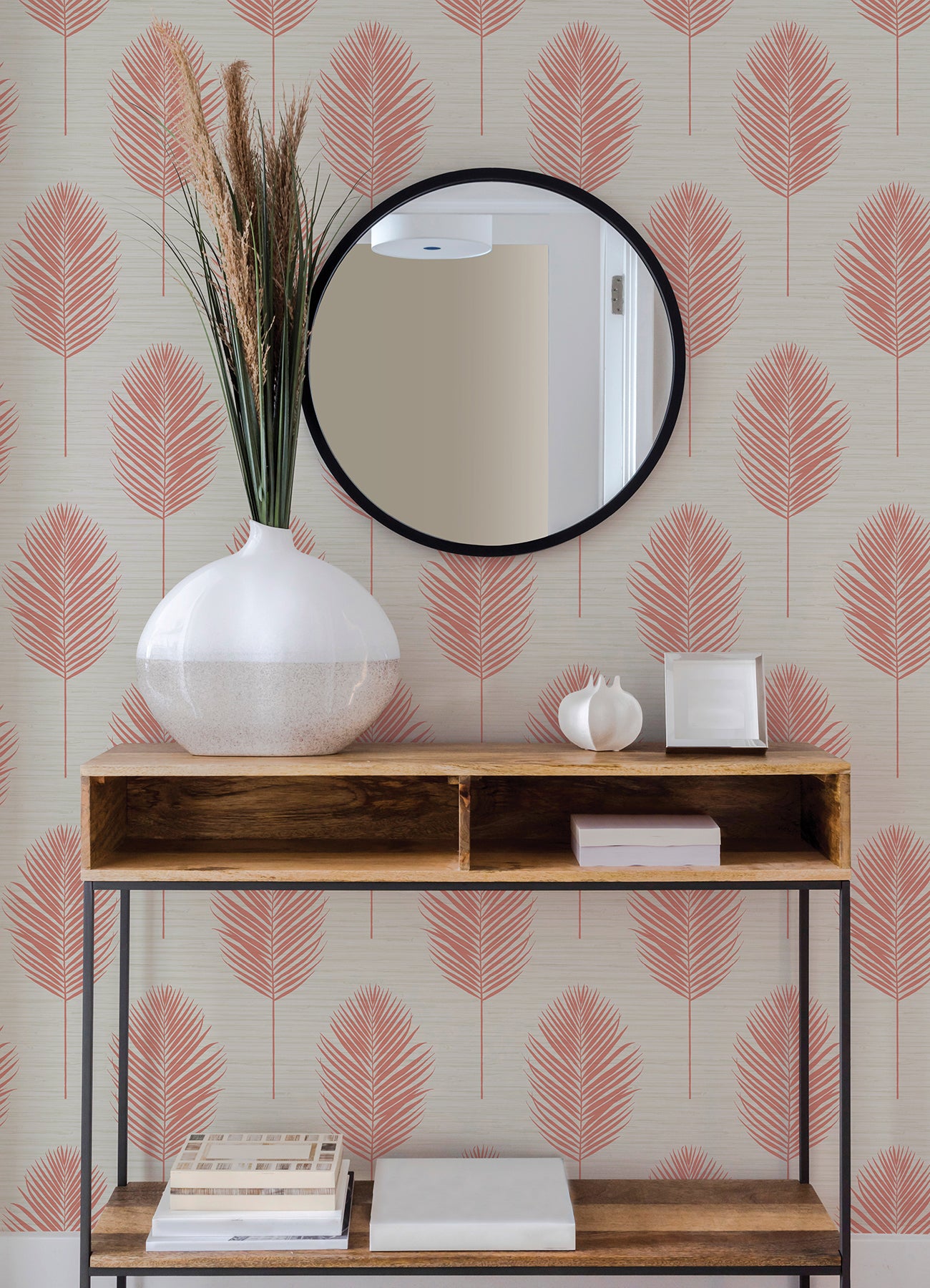 Bali Coral Fern Wallpaper Wallpaper A-Street Prints   