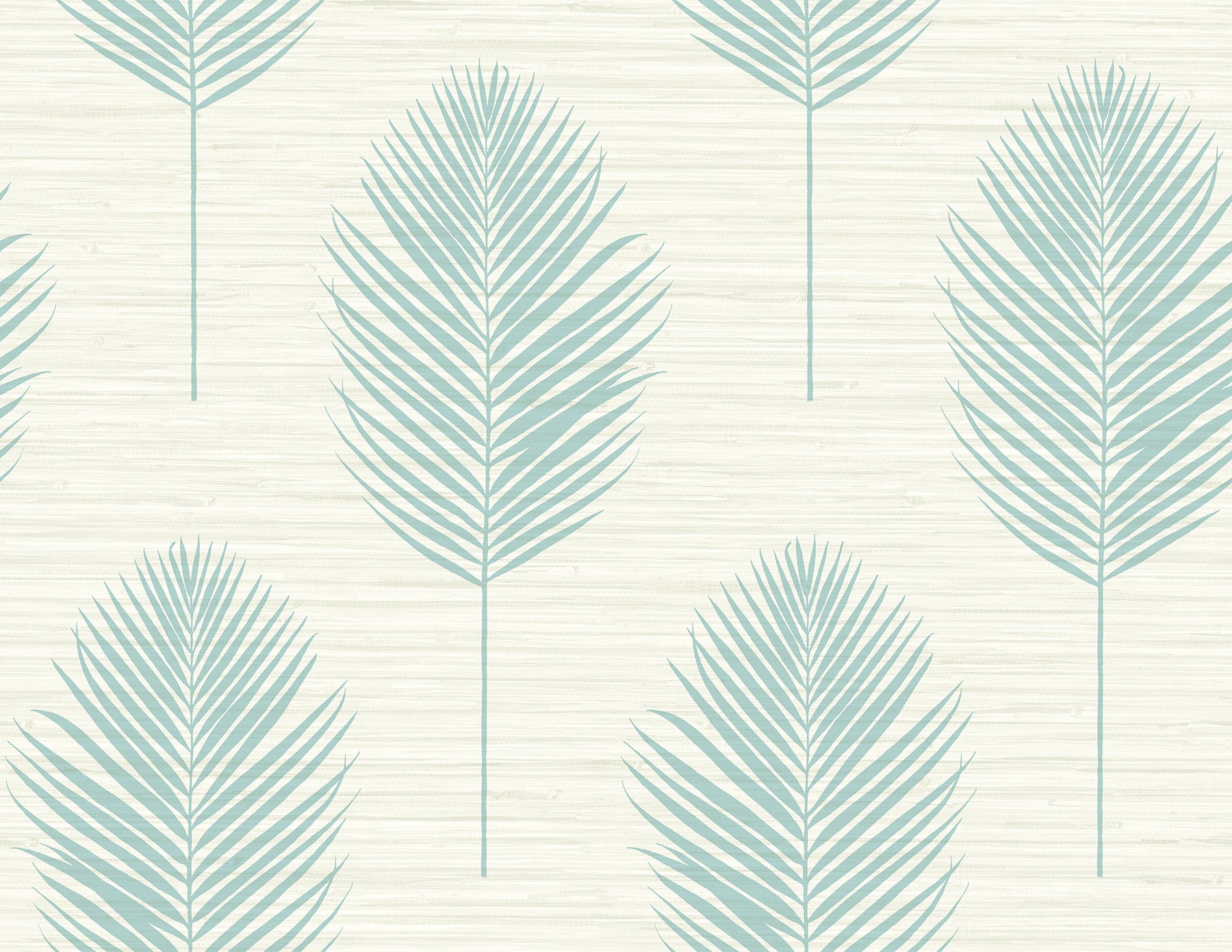 Bali Coral Fern Wallpaper Wallpaper A-Street Prints Double Roll Aqua 